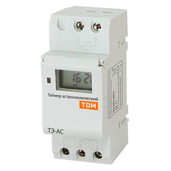 Таймер электронный астрономический ТЭ-АС 16А-DIN TDM SQ1503-0023 - Электрика, НВА - Реле, автоматизация и управление - Таймеры - . Магазин оборудования для автономного и резервного электропитания Ekosolar.ru в Владимире