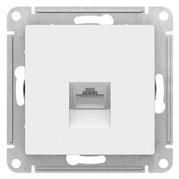 Розетка компьютерная SE AtlasDesign RJ45, белая механизм - Электрика, НВА - Выключатели и розетки - Розетки - . Магазин оборудования для автономного и резервного электропитания Ekosolar.ru в Владимире