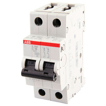 Автоматический выключатель ABB S202 2P 40А (С) 6kA - Электрика, НВА - Модульное оборудование - Автоматические выключатели - . Магазин оборудования для автономного и резервного электропитания Ekosolar.ru в Владимире