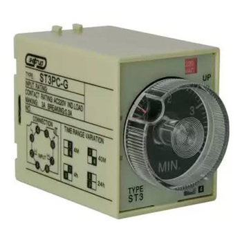Реле времени 220V ST3PC-G (0.5-4min/40min/4h/24h) Энергия - Электрика, НВА - Реле, автоматизация и управление - Реле времени - . Магазин оборудования для автономного и резервного электропитания Ekosolar.ru в Владимире