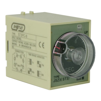 Реле времени 220V ST3PC-B (0.1-1s/10s/60s/6 min) Энергия - Электрика, НВА - Реле, автоматизация и управление - Реле времени - . Магазин оборудования для автономного и резервного электропитания Ekosolar.ru в Владимире