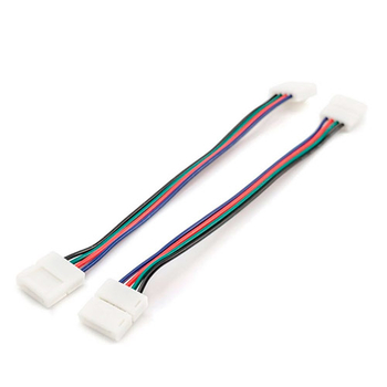 Комплект коннекторов Apeyron Electrics 09-12 (2 клипсы с проводами) для RGB-светодиодной ленты 12В IP20 10 мм - Светильники - Cветодиодные ленты - . Магазин оборудования для автономного и резервного электропитания Ekosolar.ru в Владимире