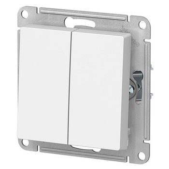 Выключатель Schneider Electric AtlasDesign 2-клавишный сх.5, 10АХ, белый, механизм - Электрика, НВА - Выключатели и розетки - Выключатели - . Магазин оборудования для автономного и резервного электропитания Ekosolar.ru в Владимире