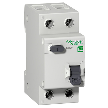 Дифференциальный автоматический выключатель Schneider Electric EASY 9 1P+N 32А 30мА C AC 4,5 кА - Электрика, НВА - Модульное оборудование - Дифференциальные автоматы - . Магазин оборудования для автономного и резервного электропитания Ekosolar.ru в Владимире