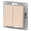 Переключатель Schneider Electric AtlasDesign 2-клавишный сх.6, 10АХ, бежевый механизм - Электрика, НВА - Выключатели и розетки - Выключатели - . Магазин оборудования для автономного и резервного электропитания Ekosolar.ru в Владимире