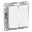 Выключатель Schneider Electric AtlasDesign 2-клавишный сх.5, 10АХ, белый, механизм - Электрика, НВА - Выключатели и розетки - Выключатели - . Магазин оборудования для автономного и резервного электропитания Ekosolar.ru в Владимире
