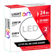 Светильник LightPhenomenON Downlightt LT-TP-DL-06-24W-6500K встраиваемый круглый Ф174 LED с выносным драйвером - Светильники - Светильники DOWNLIGHT - . Магазин оборудования для автономного и резервного электропитания Ekosolar.ru в Владимире