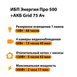 ИБП для котла Энергия Про 500 + Аккумулятор Grid 75 Ah 12 v (300Вт - 137мин) - ИБП и АКБ - ИБП для котлов - . Магазин оборудования для автономного и резервного электропитания Ekosolar.ru в Владимире